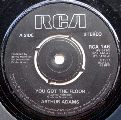 ARTHUR ADAMS - You Got The Floor / Stay With Me Tonight
