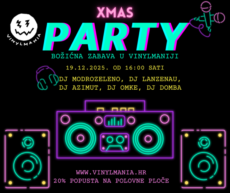 Božićna zabava u Vinylmaniji