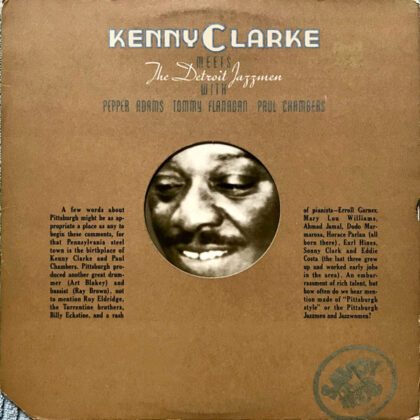 KENNY CLARKE MEETS The DETROIT JAZZMEN - Kenny Clarke Meets The Detroit Jazzmen